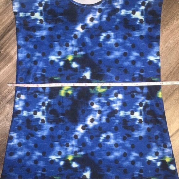 Lululemon Cool Racerback Tank Top Sapphire Blue‎ White Black Polka  Dot Size 2 - Picture 6 of 9